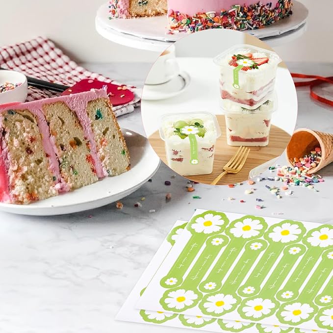 300pcs Handmade Lollipop Baking Stickers - Image 3