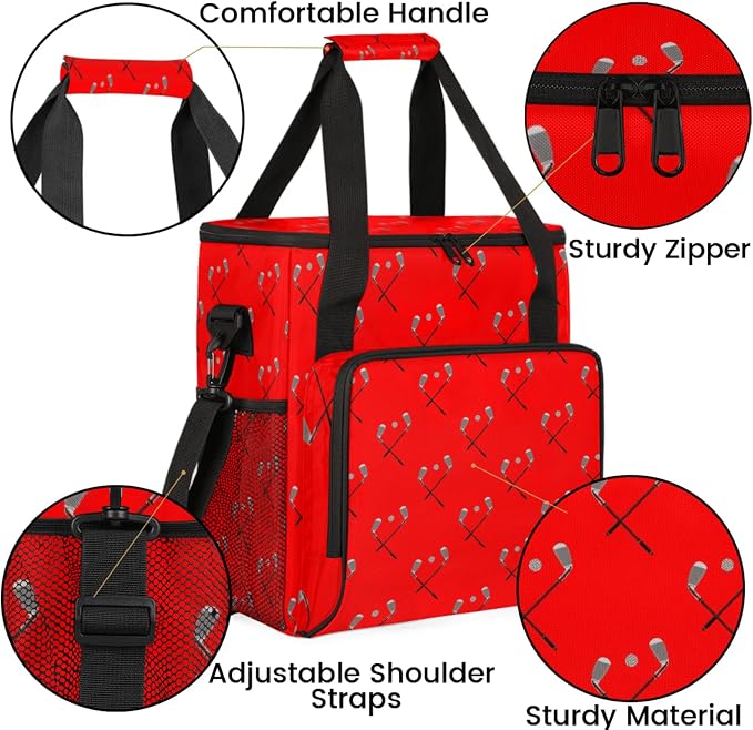 Golf Coffee Maker Travel Bag, Golf Large Carrying Storage Case Insulated - Image 6