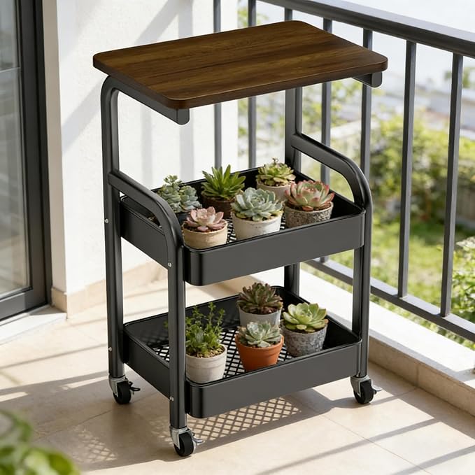 Multi-Purpose 3 Tier Rolling Cart - Image 6