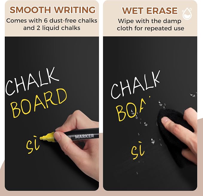 SELEAD 100% Real Wood Frame Magnetic Chalkboard - Image 7