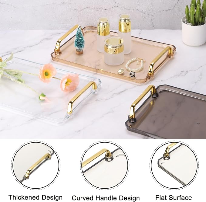 PATIKIL 12 x 8.6 Inches Plastic Serving Tray - Image 4
