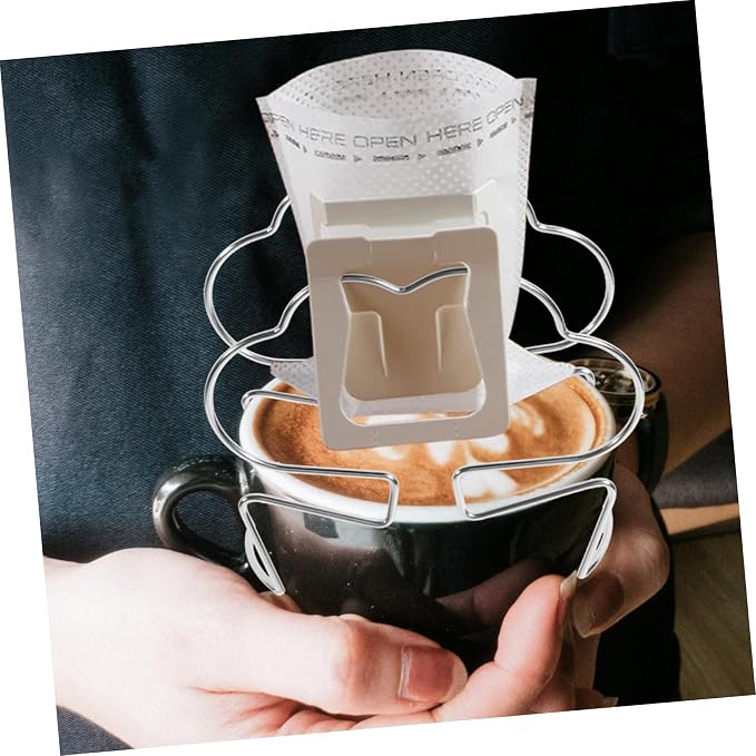 Amosfun Hanging Coffee Filter Bag Holder Lightweight Metal Dripper Stand - Image 5