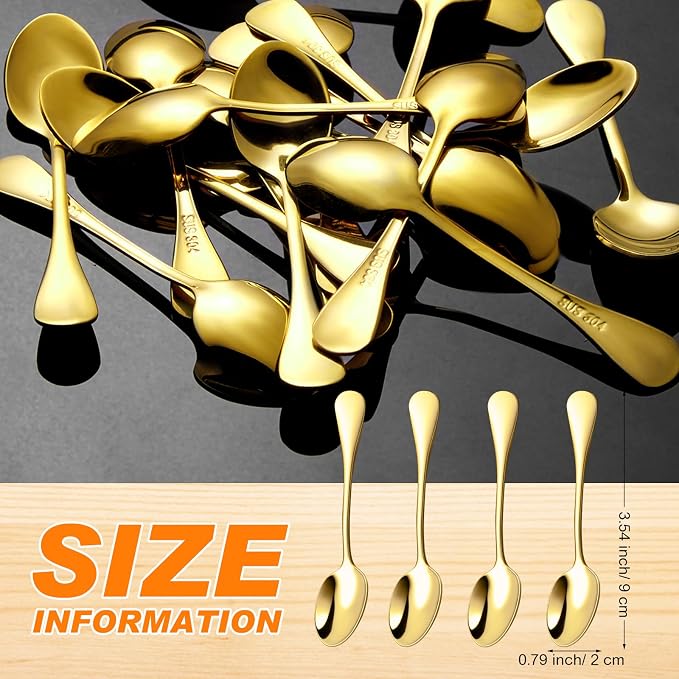 Yaocom 24 Pcs 3. 54" Tiny Spoons - Image 3