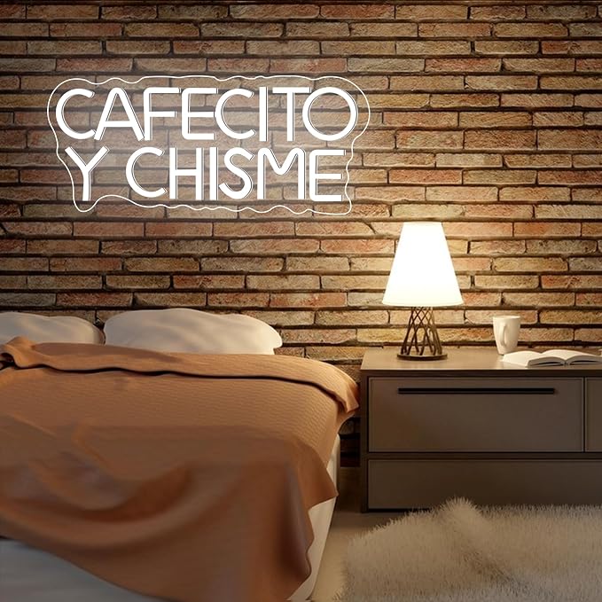 Cafecito Y Chisme Neon Sign Dimmable Cafecito Y Chisme Neon Light Gifts - Image 5