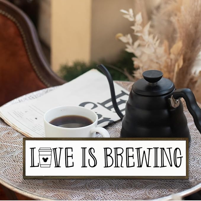 Coffee Decor Sign, Love Signs for Home Kitchen Decor, Coffee Station Decors for - Image 5