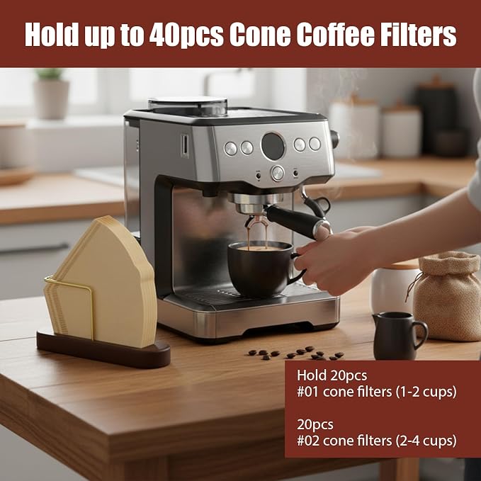 Cone Coffee Filter Holder Stand Coffee Filter Storage Holder Organizer Kitchen - Image 4