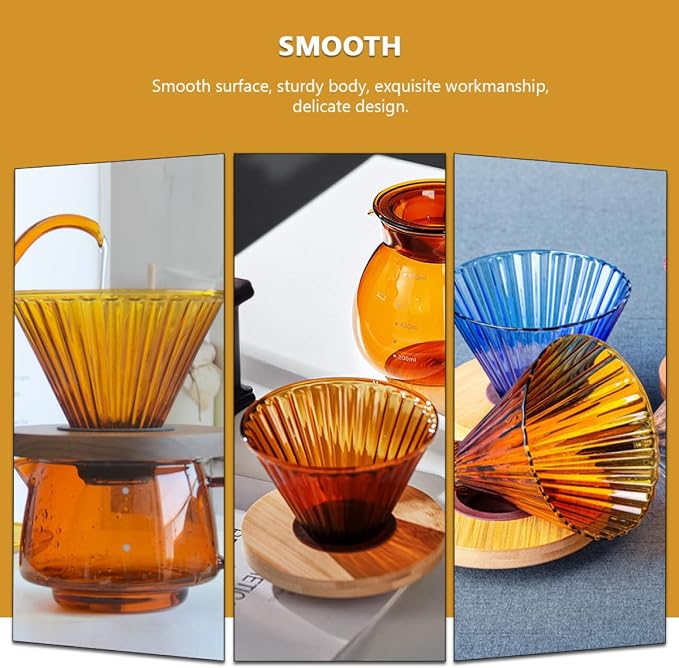 Toyvian High Borosilicate Glass Pour-over Coffee Funnel - Image 4
