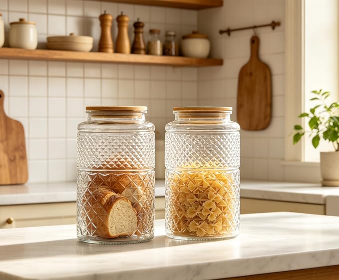 1 Gallon Large Airtight Glass Storage Jars - Image 8