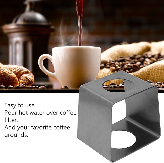 Coffee Dripper Stand, Coffee Filter Holder, Coffee Drip Rack Stainless Steel - Image 7