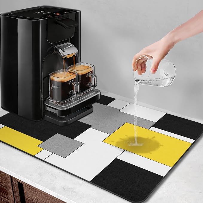 Arttown Coffee Mat for Countertops, Fit Under Coffee Maker Espresso Machine - Image 2