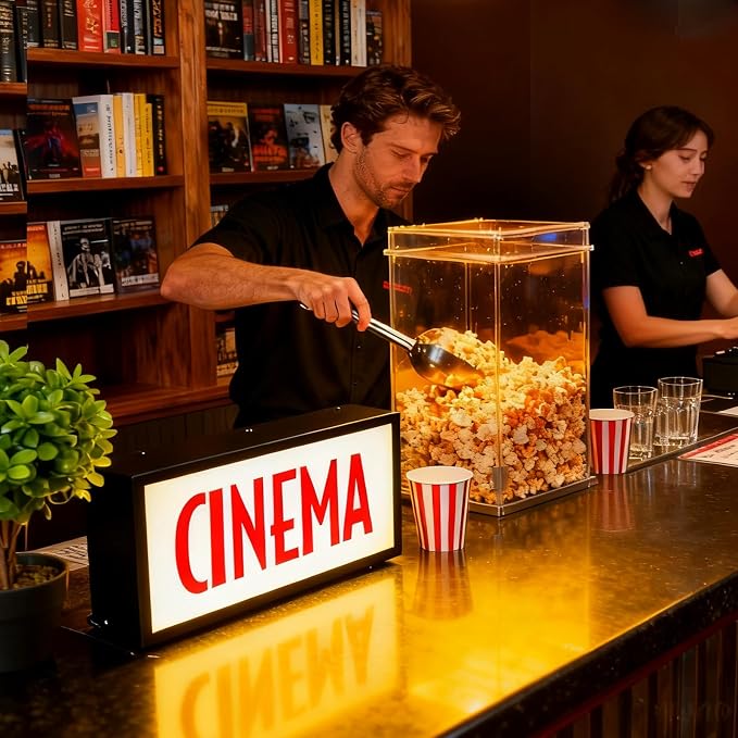 Vintage CINEMA Marquee Lightbox LED Cinema Sign - Image 6