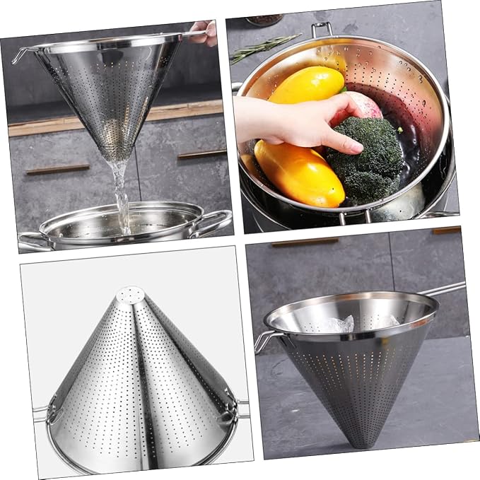 NUOBESTY 1Pc Stainless Drip Filter Funnel Reusable Kitchen Strainer - Image 3