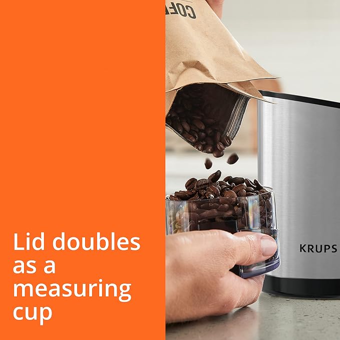 KRUPS Electric Coffee Grinder: 3 oz Capacity, 200 Watts - Image 7
