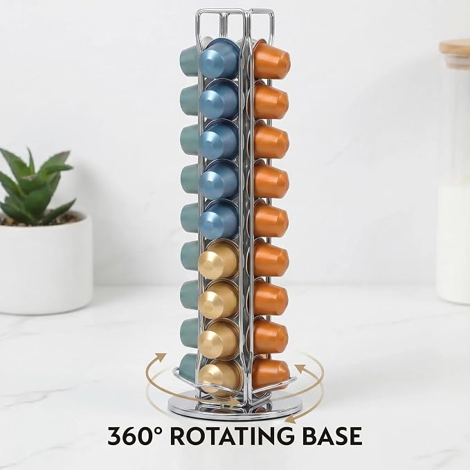 Rotating Coffee Pod Holder for Nespresso OriginalLine, 360° Swivel Coffee - Image 3