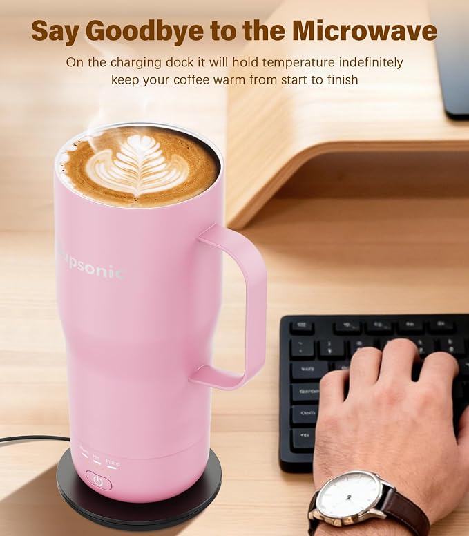 Supsonic - Smart Heated Coffee Mug, 20oz Rechargeable Self Heating Mug - Image 3