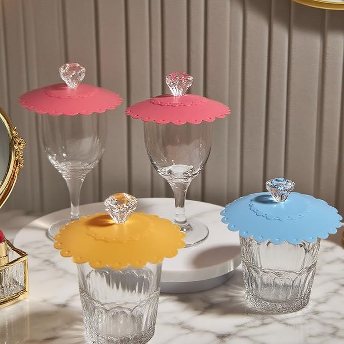 flower Silicone Cup Covers, Flexible Mug Covers, Tea Pots, Hot Cup Lids - Image 7
