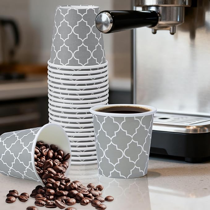 Lamosi 600 Pack 4 oz Paper Cups, Disposable Paper Coffee Cup, Small Espresso - Image 6