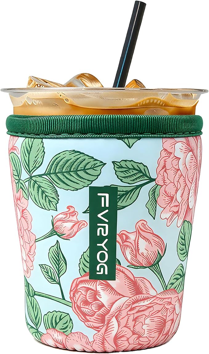 Reusable Insulated Neoprene Iced Coffee Sleeves by Fvryog