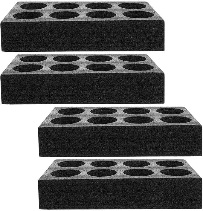 GANAZONO 4pcs 8-Hole Cup Holder Tray Foam Beverage Carrier Takeout Drink by GANAZONOEnjoyYourLife