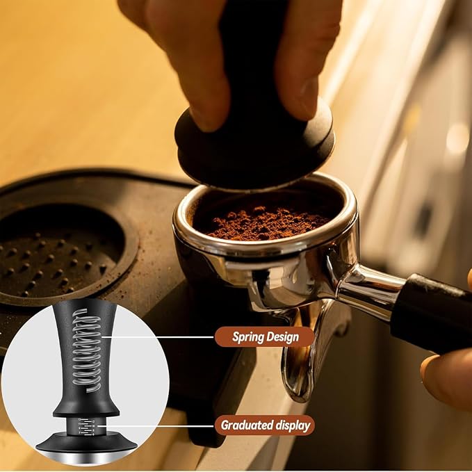 Espresso Tamper Calibrated Spring Loaded Coffee Tamper - Image 5