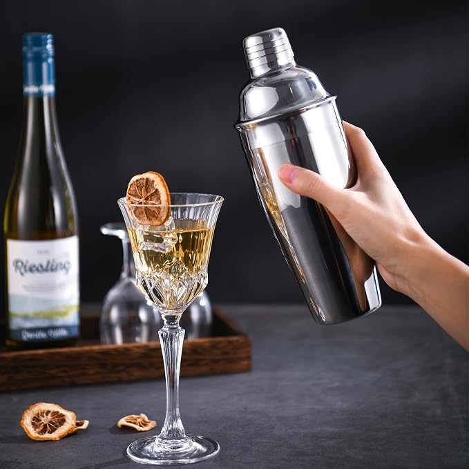 LUCKYGOOBO Cocktail Shaker, 24 oz Martini Shaker, Drink Shaker Built-in Strainer - Image 5