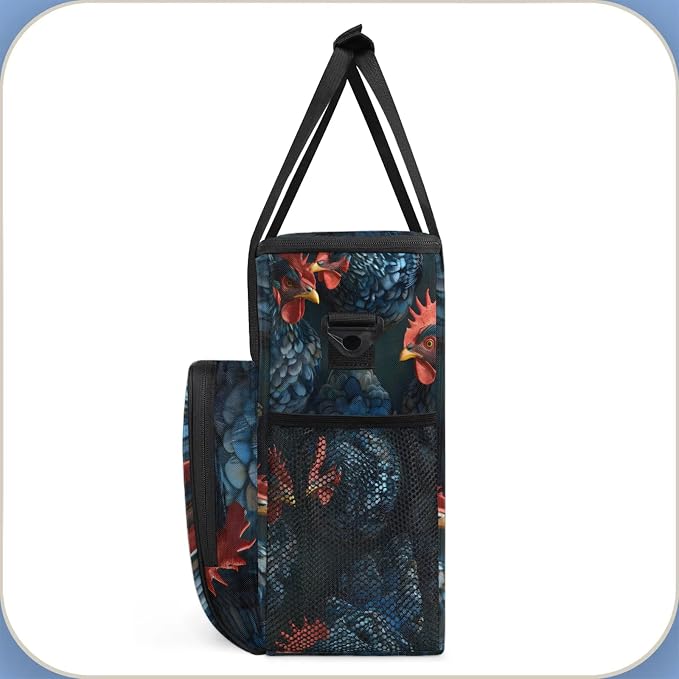 Farmhouse Chicken Cocks And Hens Rooster Farm Coffee Maker Carring Bag - Image 4