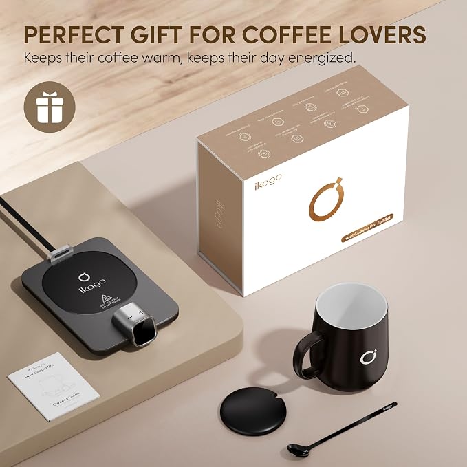 Coffee Mug Warmer & iKago Mug Set, Accurate Temperature Control Smart Heated Mug - Image 8
