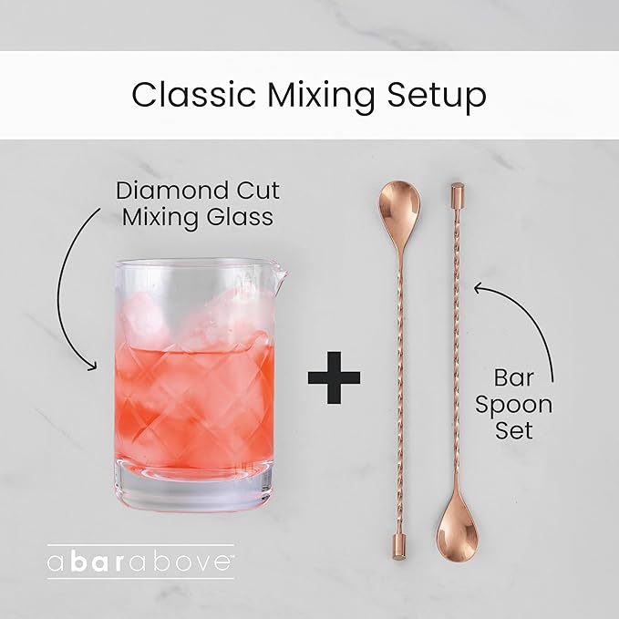 A Bar Above Cocktail Mixing Glass, Classic Style Enhanced Annealed Lead-Free - Image 5