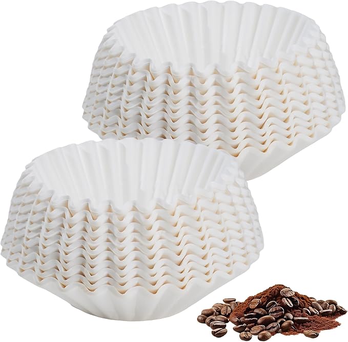 500 Count 8-12 Cup Basket Coffee Filters, Disposable Coffee Filters, Large by DTFMZOV