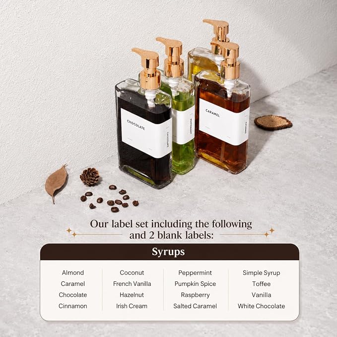 Glass Coffee Syrup Dispensers - Image 4