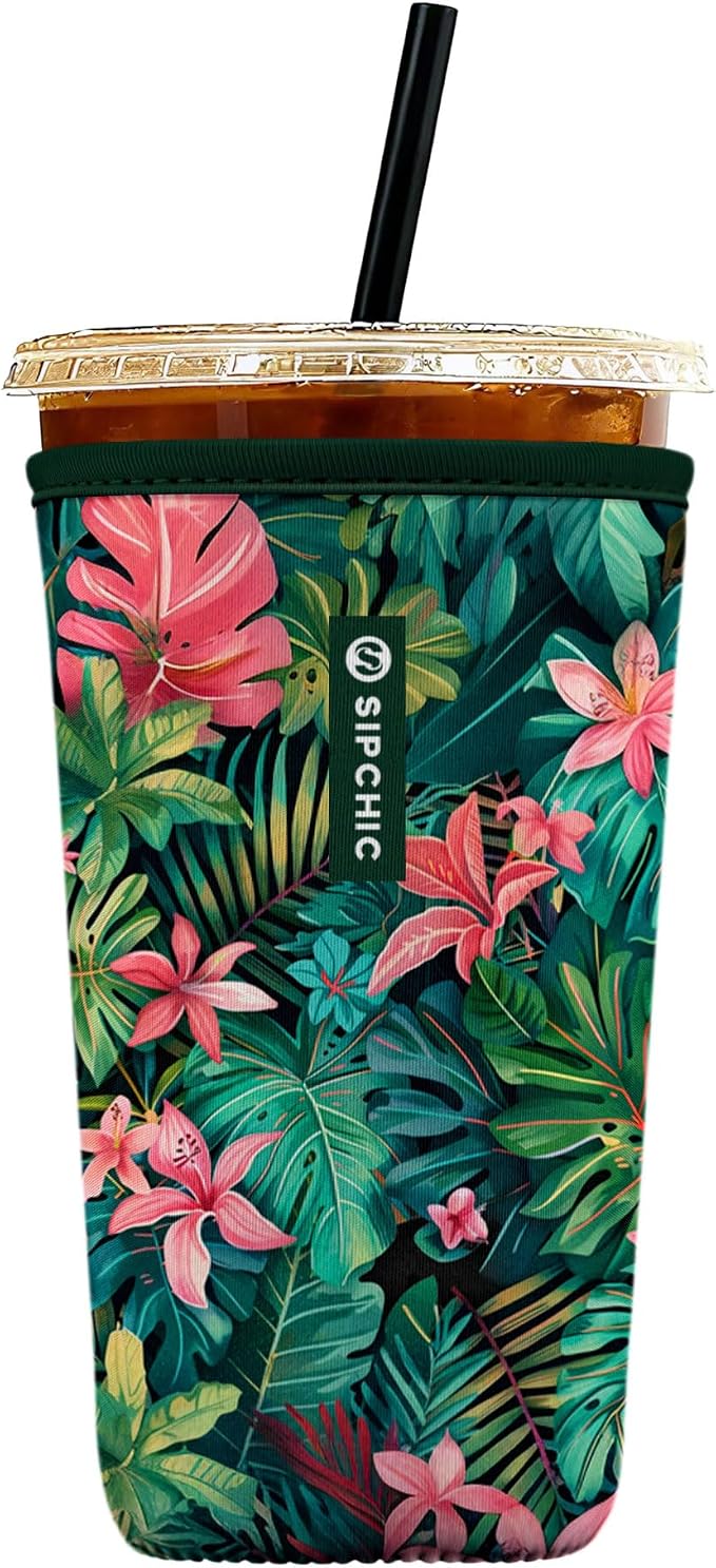 Iced Coffee Sleeve – Neoprene Reusable Cup Sleeves by Unknown