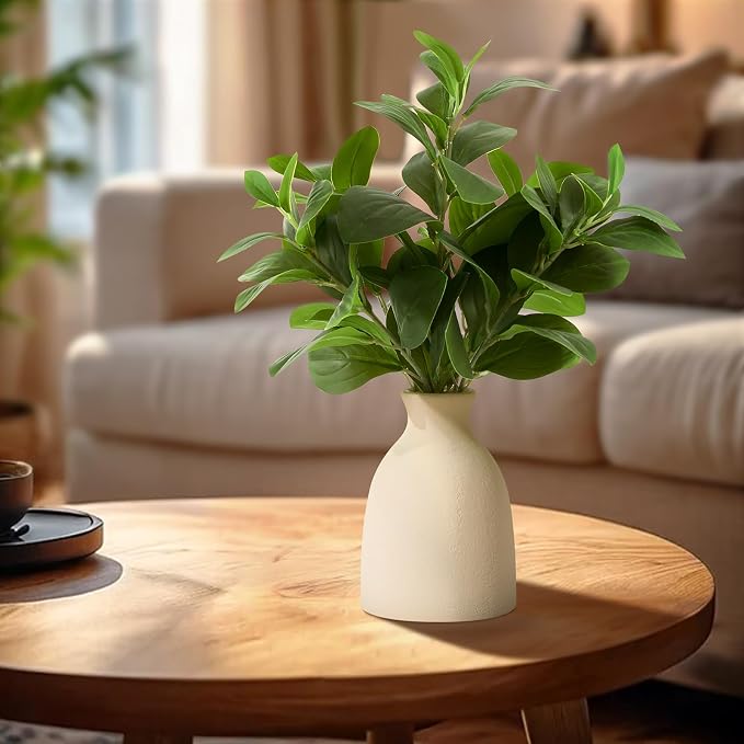 16" Artificial Eucalyptus Stems Potted Plant Indoor Fake Plants - Image 2