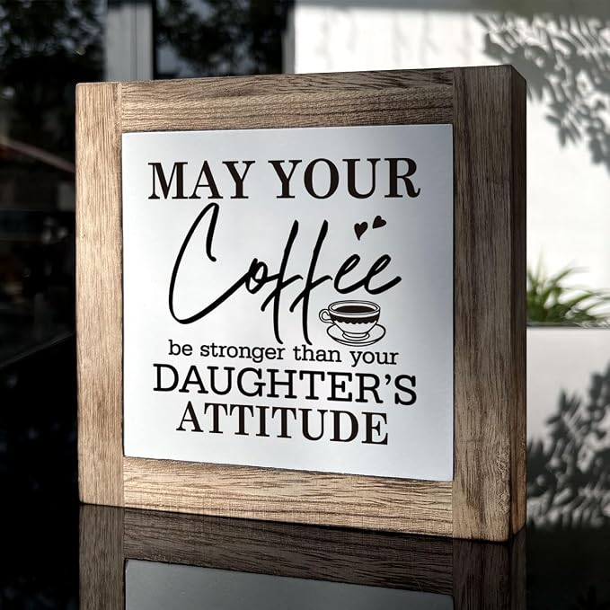 Coffee Sign, Coffee Decor Set, Wooden Box Signs - Image 3