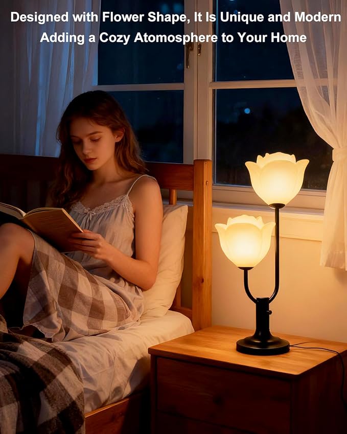 Lightdot Women Bedside Table Lamps - Image 2