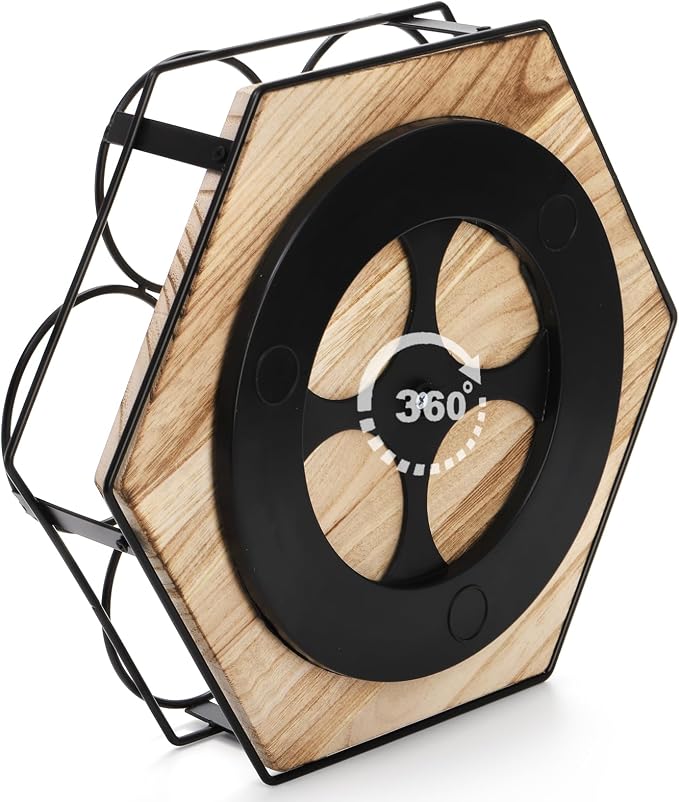 Cididu Rotating Coffee Syrup Organizer 7 Bottles, Coffee Syrup Rack Stand - Image 3