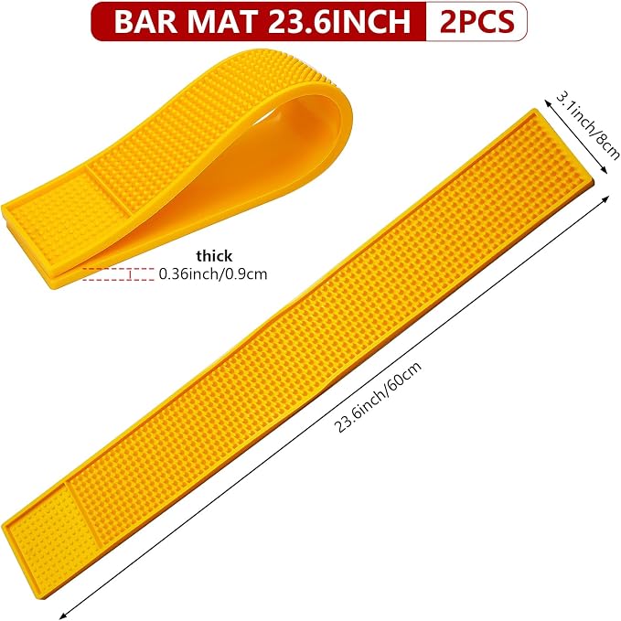 2Pcs Spill Bar Mats | Drying, Durable and Stylish Spill Mats - Image 2