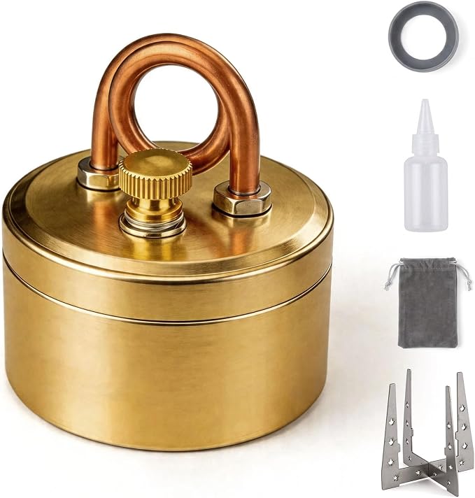 High-Power Mini Alcohol Stove Spirit Burner, Portable Aluminum Camping by Unknown