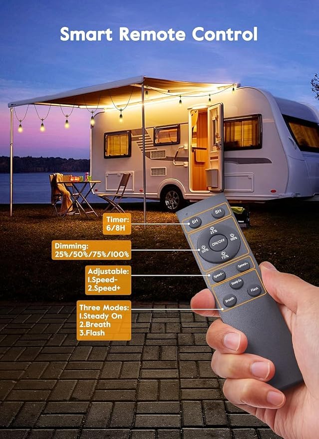 Brightown 82FT Outdoor String Lights - Image 2