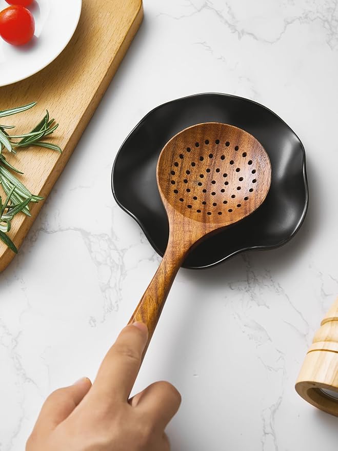 ABRUTY Spoon Rest for Stove Top, Ceramic Spoon Holder for Counter, Modern - Image 2