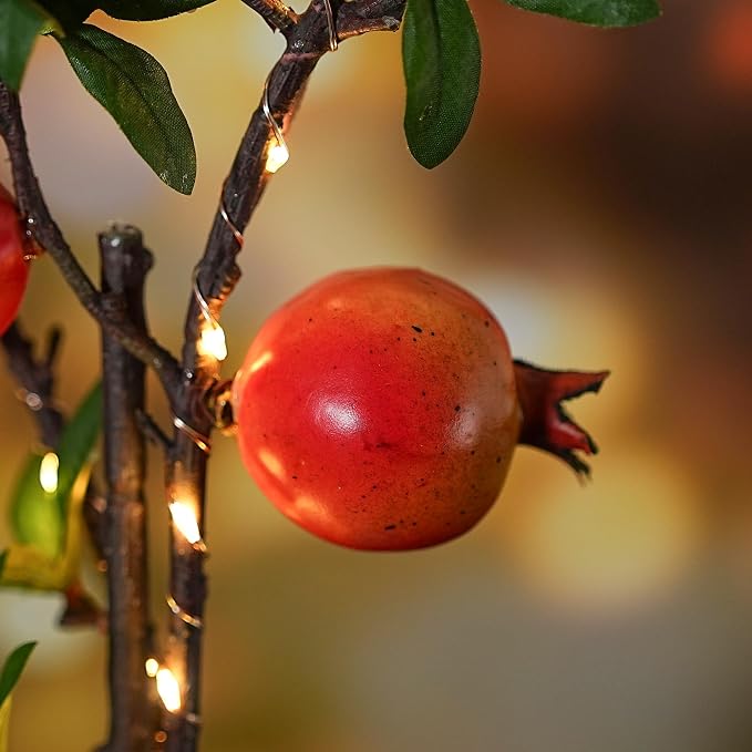 WSYEAR Christmas Decoration Artificial Pomegranate Branch Mini Lifelike - Image 6