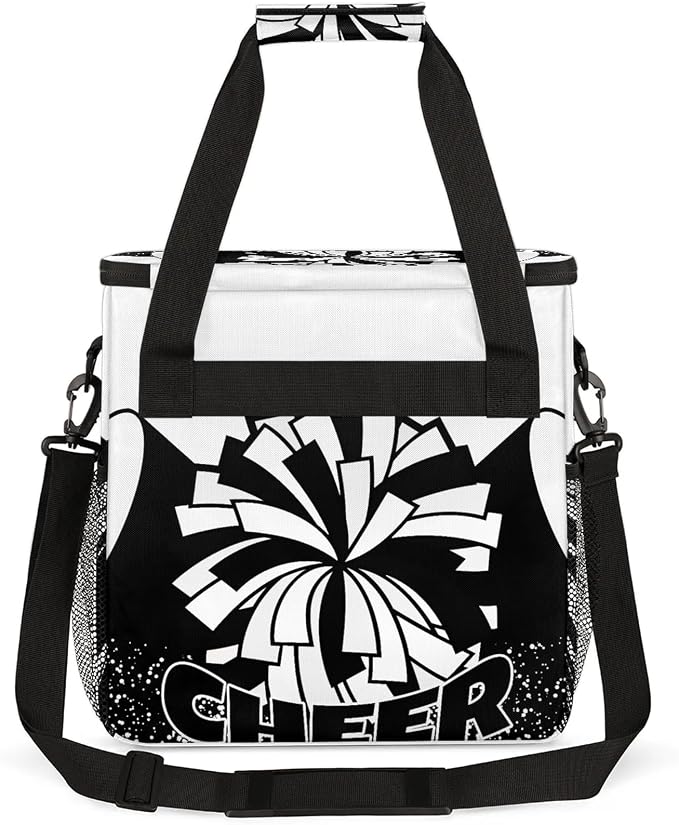 Cheer Theme Coffee Maker Carring Bag, Large Insulated Storage Organizer Case - Image 5