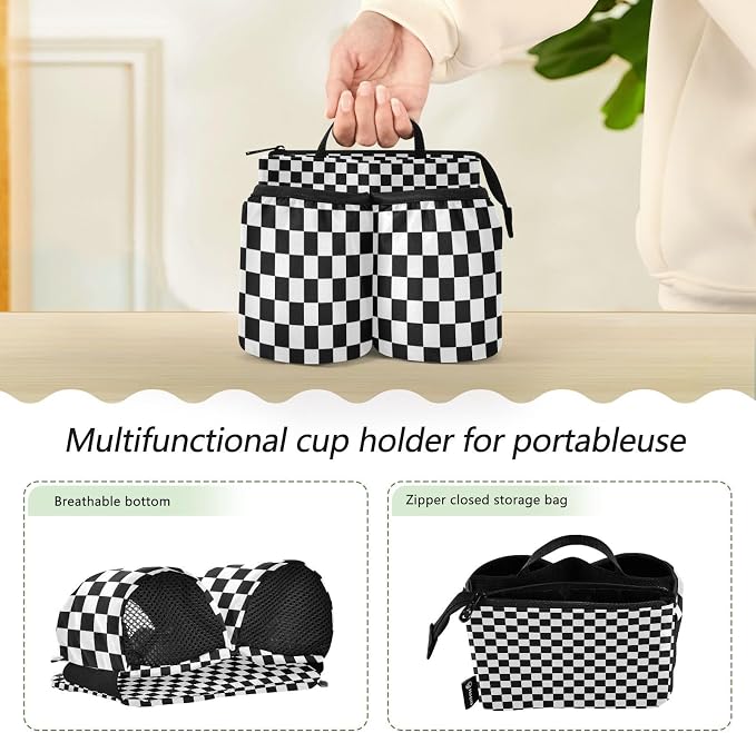 Luggage Cup Holder for Suitcases Free Hands Suitcase Cup Holder Travel Luggage - Image 4