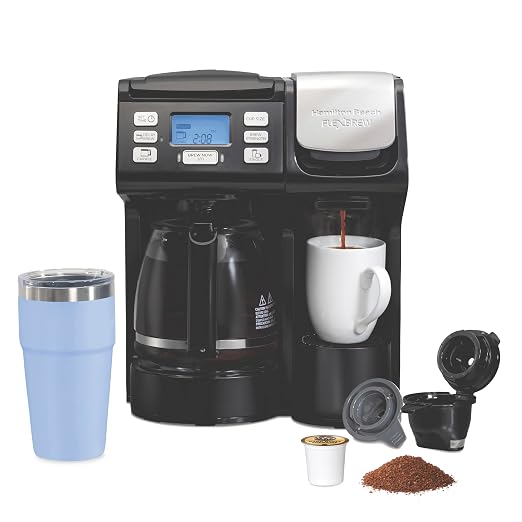 Hamilton Beach FlexBrew Trio 2-Way Coffee Maker, Compatible by HamiltonBeach