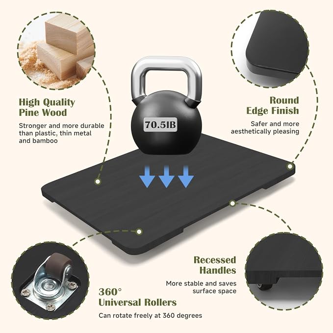 360° Rolling Tray for Coffee Maker, Sliding Tray Countertop Appliance Slider - Image 5