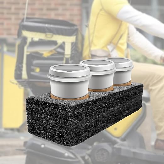 Hole Cup Holder, Coffee Beverage Delivery Tool, Reusable Portable Foam Takeout - Image 5