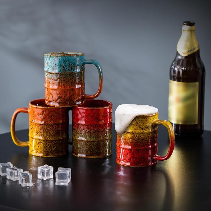 Coffee Mugs Set of 4, 12 Oz Coffee Cups Ceramic - Image 7