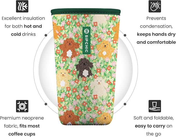 Iced Coffee Sleeve – Neoprene Reusable Cup Sleeves - Image 2
