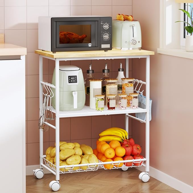 SWTYMIKI Rolling Kitchen Microwave Cart by SwtyMiki-TidyHomeSweetLife