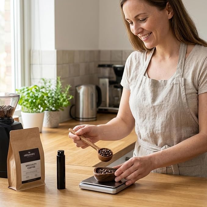 Coffee Dosing Cup, 3-Piece Coffee Bean Dosing Tool Set, Solid Wood Dosing Cup - Image 5