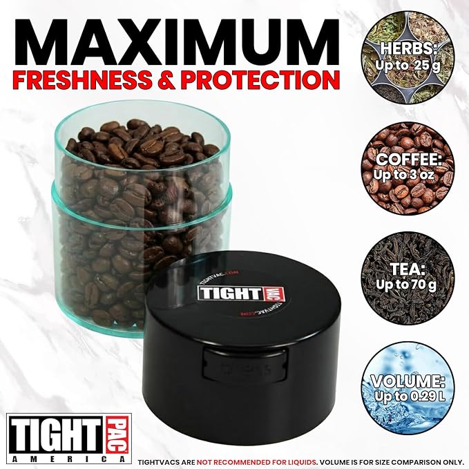 Tightvac - Premium Airtight Herb Storage Container - Holds ½ oz to 3 ounces - - Image 9